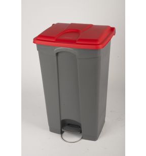 Collecteur à pédale plastique 90 L gris Probbax