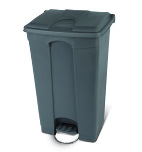 Collecteur à pédale plastique 90 L gris Probbax