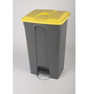 Collecteur à pédale plastique 90 L gris Probbax