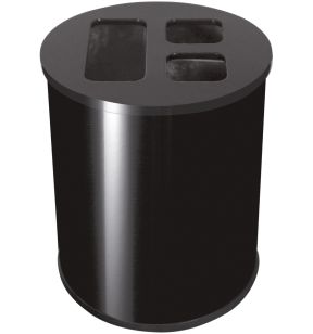 Sorteerbak staal 40 L zwart Probbax
