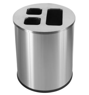 Sorteerbak inox 40 L zilver Probbax