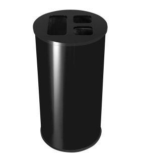 Sorteerbak staal 60 L zwart Probbax