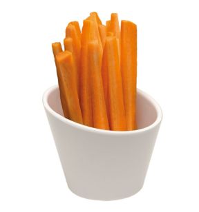 Cône à frites rond blanc mélamine Ø 10 cm Casual Aps