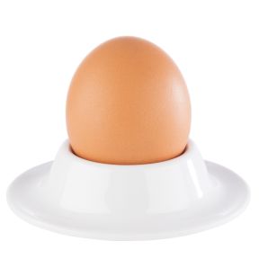 Set de 4 coquetiers rond blanc mélamine Ø 8,5 cm Casual Aps