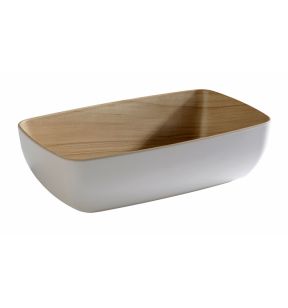 Saladier mélamine blanc 26,5x16,2x7,5 cm 1,8 L Frida Aps