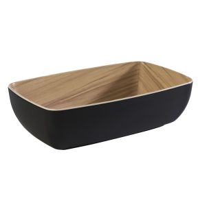 Saladier mélamine noir 26,5x16,2x7,5 cm 4 L Frida Aps