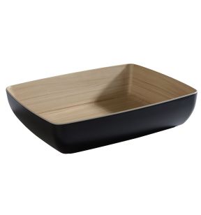 Saladier mélamine noir 32,5x26,5x7,5 cm 4 L Frida Aps