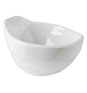 Gekantelde kom melamine wit xx4.5 5 cl Mini Aps