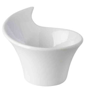 Spiraalvormige kom melamine wit Ø 7 6 7 cl Mini Aps