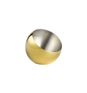Set de 3 coupelles boule inox or Ø 8 cm 7 cm 0,1 L Sphere Aps