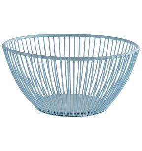Brood en fruitmand rond blauw metaal Ø 17.5 8 Svart Aps
