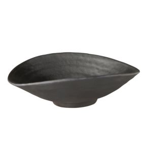Bol ovale mélamine noir 17,5x15,5x5,5 cm 0,2 L Zen Aps