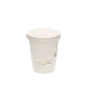 Couvercle pour gobelet blanc papier Ø 11 cm City (50 pièces)