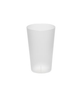 Carton 500 gobelets réutilisables givrés polypropylène (pp) 33 cl