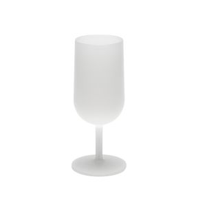 Carton 110 verres à pied réutilisables givrés polypropylène (pp) 18 cl