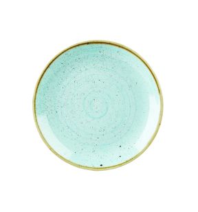 Assiette coupe plate rond duck egg porcelaine vitrifiée Ø 27 cm Stonecast Churchill