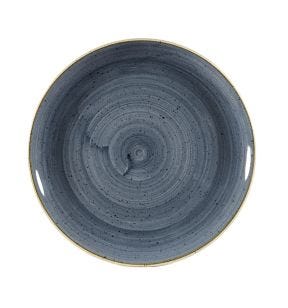 Assiette coupe plate rond blueberry porcelaine vitrifiée Ø 27 cm Stonecast Churchill