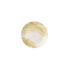 Assiette coupe plate rond Gold porcelaine vitrifiée Ø 26 cm Tide Churchill