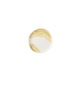 Assiette coupe plate rond Gold porcelaine vitrifiée 26 cm Tide Churchill