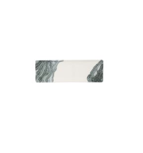 Plat rectangulaire Black porcelaine vitrifiée 10,5 cm Tide Churchill