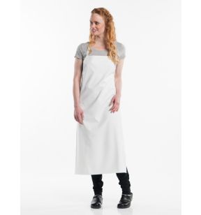 Tablier à bavette imperméable blanc Taille unique Chaud Devant
