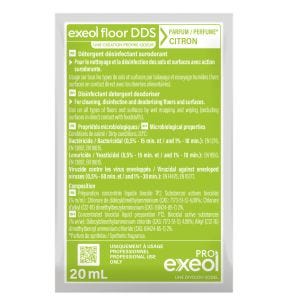 Nettoyant désinfectant en doses 20 ml 250 doses Exeol (250 pièces)