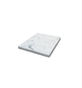Plateau de présentation marbre marbre blanc 32,5x26,5 cm Flow Craster