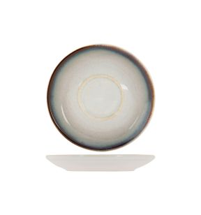 Sous tasse à expresso rond blanc porcelaine Ø 12 cm Akoya Proof