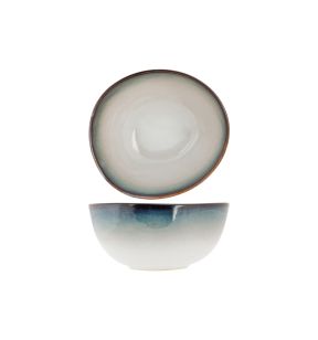 Bol ovale blanc porcelaine 16 cm Akoya Proof
