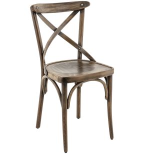 Chaise marron 87x46x45 cm Sofia Flexmob