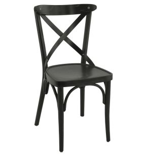 Chaise noir 87x46x45 cm Sofia Flexmob