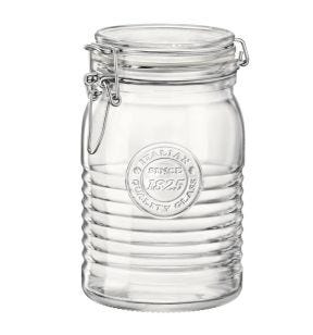 Bocal avec couvercle hermétique transparent verre Ø 11,1 cm Officina 1825 Bormioli Rocco