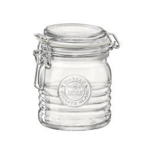 Bocal avec couvercle hermétique transparent verre Ø 9,1 cm Officina 1825 Bormioli Rocco