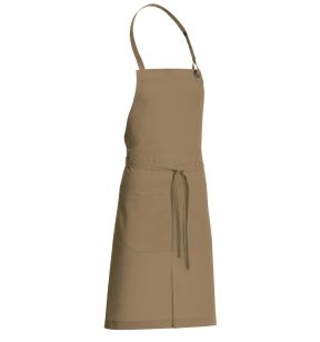 Schort met borststuk beige Eén maat Dan Molinel