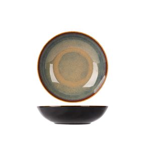 Assiette creuse rond noir porcelaine Ø 21 cm Bogota Proof