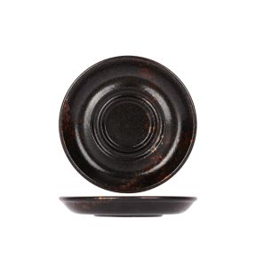 Sous tasse rond noir porcelaine Ø 12 cm Etna Proof