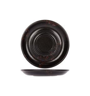 Sous tasse rond noir porcelaine Ø 16 cm Etna Proof