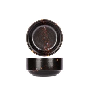 Coupelle rond noir porcelaine Ø 11 cm Etna Proof