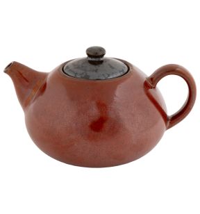 Théière brun porcelaine 33 cl Ø 11 cm Elements Maroon Proof