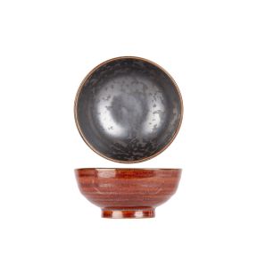 Mini pot rond brun porcelaine Ø 8 cm Elements Maroon Proof