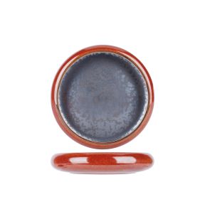 Coupelle rond brun porcelaine Ø 13 cm Elements Maroon Proof