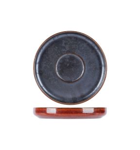 Sous tasse rond brun porcelaine Ø 11 cm Elements Maroon Proof