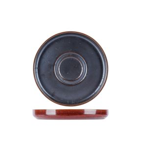 Sous tasse rond brun porcelaine Ø 14 cm Elements Maroon Proof