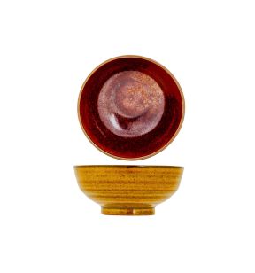 Mini pot rond jaune porcelaine Ø 8 cm Elements Mustard Proof