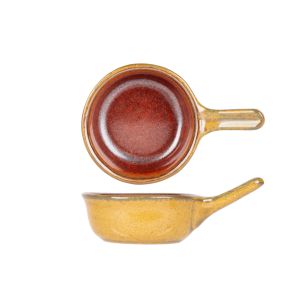 Coupelle mini poêle jaune porcelaine Ø 10 cm Elements Mustard Proof