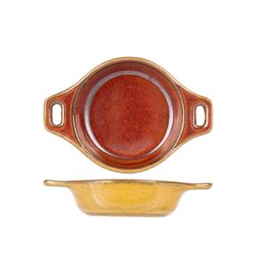 Coupelle cocotte jaune porcelaine Ø 10 cm Elements Mustard Proof