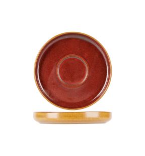 Sous tasse à espresso rond jaune porcelaine Ø 11 cm Elements Mustard Proof