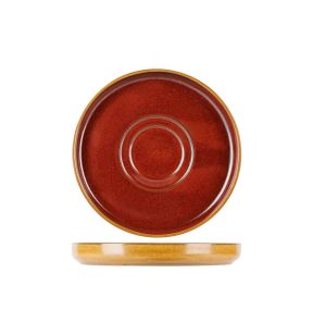 Sous tasse rond jaune porcelaine Ø 14 cm Elements Mustard Proof