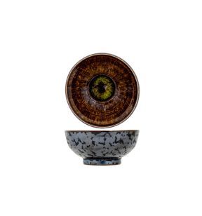 Mini pot rond argent porcelaine Ø 8 cm Elements Mineral Proof