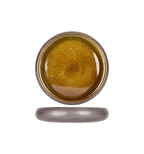 Assiette rond argent porcelaine Ø 22 cm Elements Mineral Proof